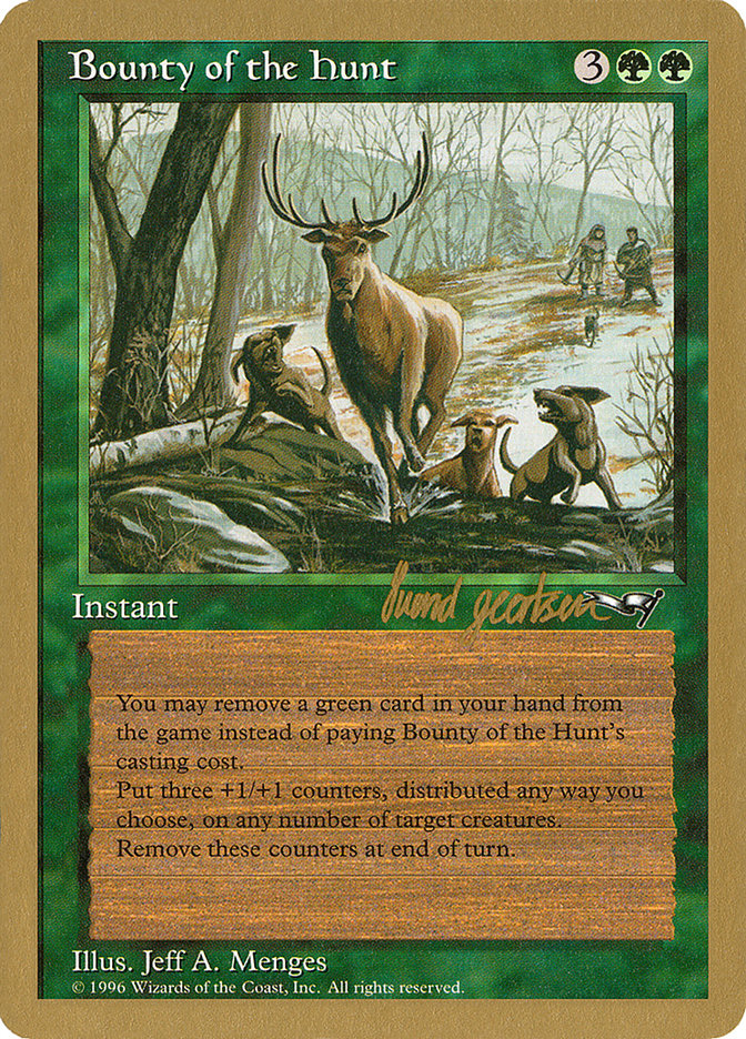 Bounty of the Hunt - 1997 Svend Geertsen (ALL) [World Championship Decks]