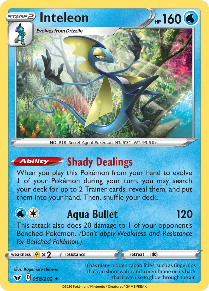 Inteleon (058/202) [Deck Exclusives]