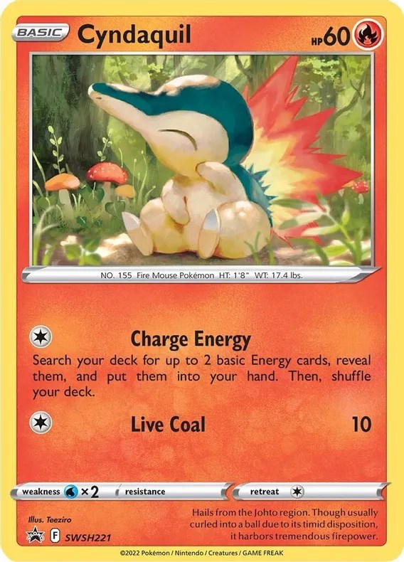 Cyndaquil - SWSH221 (Cosmos Holo) (SWSH221) [SWSH: Sword & Shield Promo Cards]