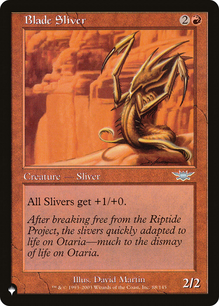 Blade Sliver (88/145) [The List Reprints]