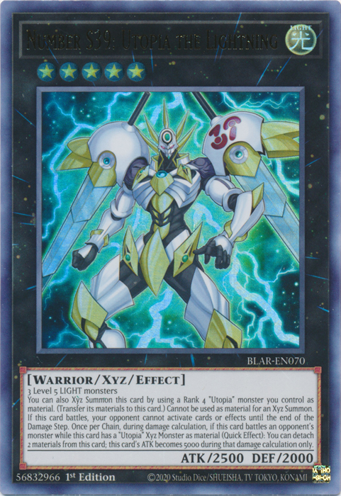 Number S39: Utopia the Lightning (BLAR-EN070) [Battles of Legend: Armageddon]