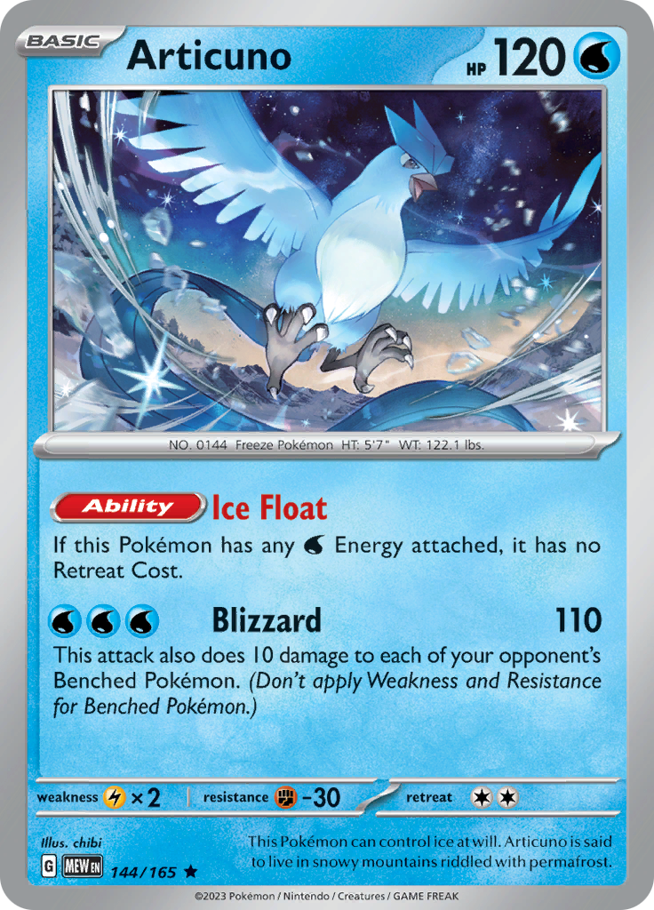 Articuno (144/165) [SV: Scarlet & Violet 151]