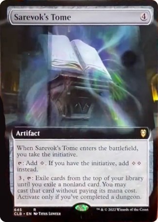 Sarevok's Tome (Extended Art) (645) [Commander Legends: Battle for Baldur's Gate]