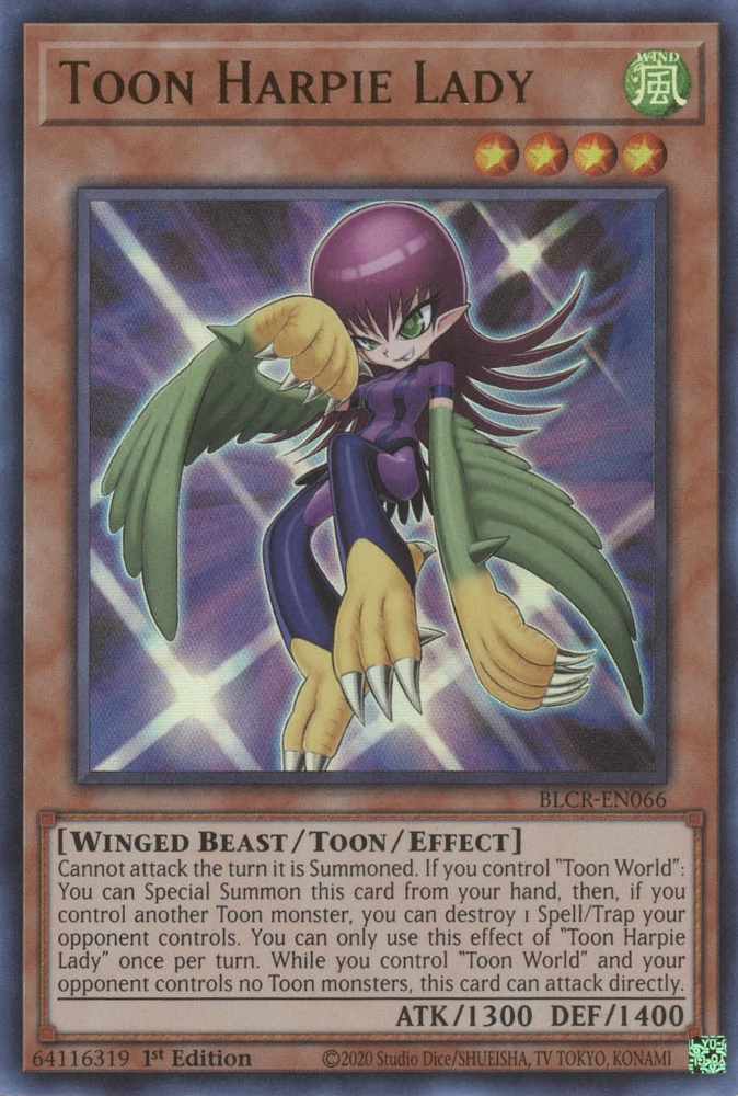 Toon Harpie Lady (BLCR-EN066) [Battles of Legend: Crystal Revenge]