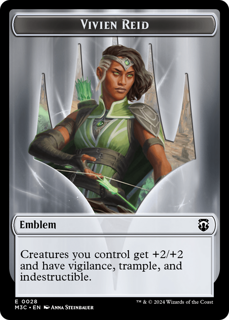 Forest Dryad // Emblem - Vivien Reid Double-Sided Token (19 // 28) [Commander: Modern Horizons 3]