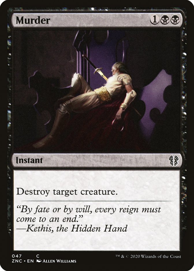 Murder (47) [Commander: Zendikar Rising]