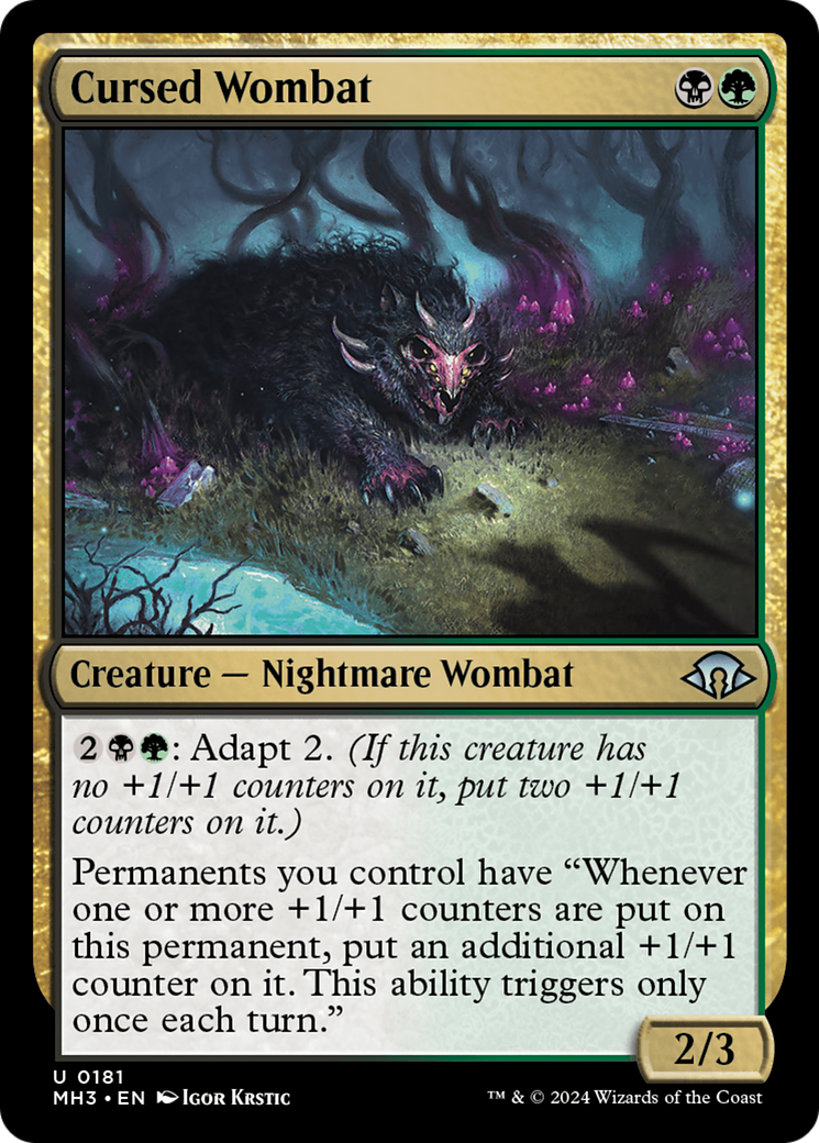 Cursed Wombat (181) [Modern Horizons 3]