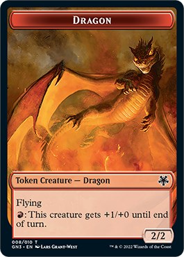 Dragon // Elf Warrior Double-Sided Token (8 // 9) [Magic Game Night: Free-For-All]