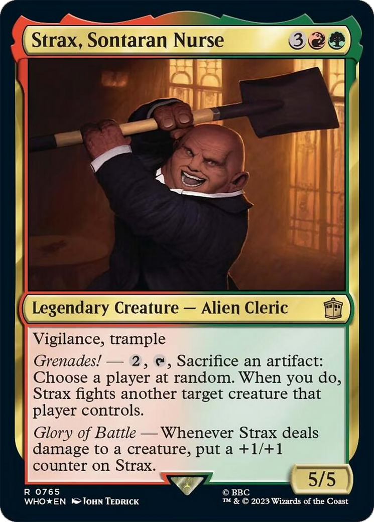 Strax, Sontaran Nurse (Surge Foil) (765) [Universes Beyond: Doctor Who]