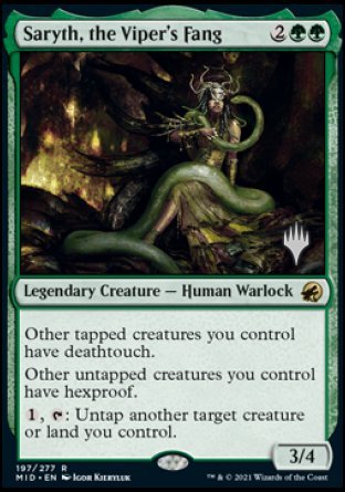 Saryth, the Viper's Fang (197) [Promo Pack: Innistrad: Midnight Hunt]