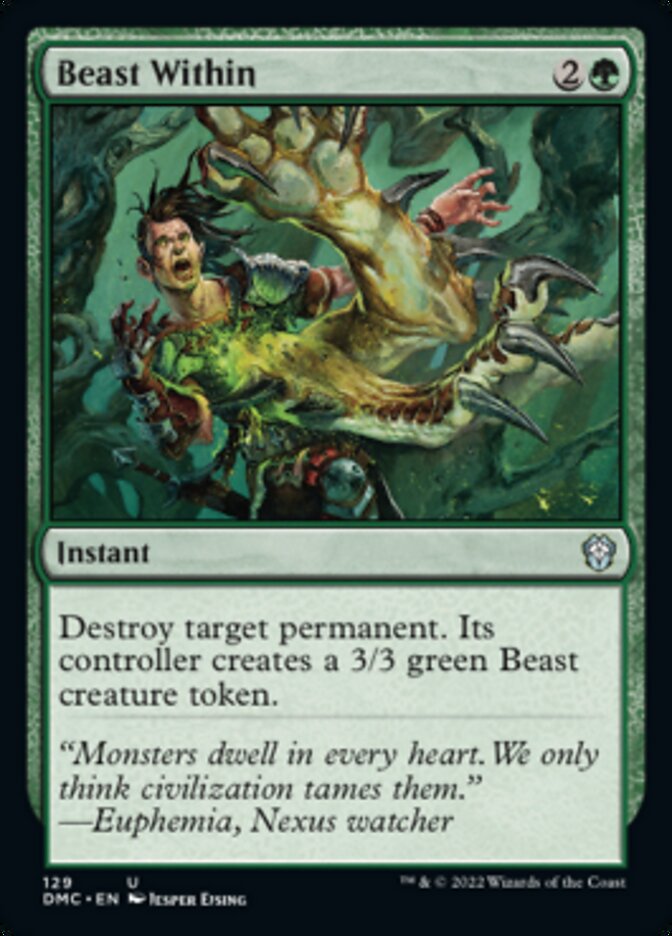 Beast Within (129) [Commander: Dominaria United]