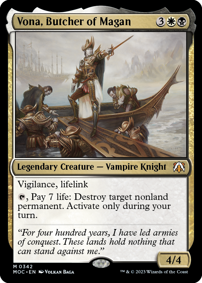 Vona, Butcher of Magan (342) [Commander: March of the Machine]