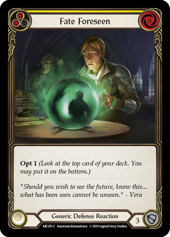 Fate Foreseen (Yellow) (ARC201) [Arcane Rising]