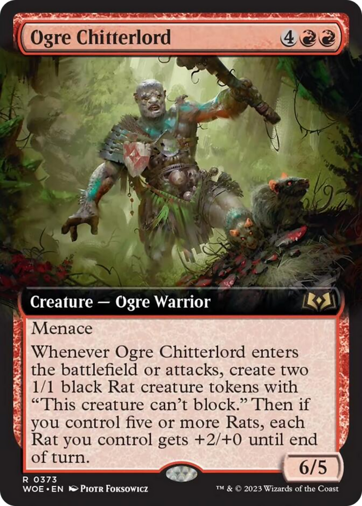 Ogre Chitterlord (Extended Art) (373) [Wilds of Eldraine]
