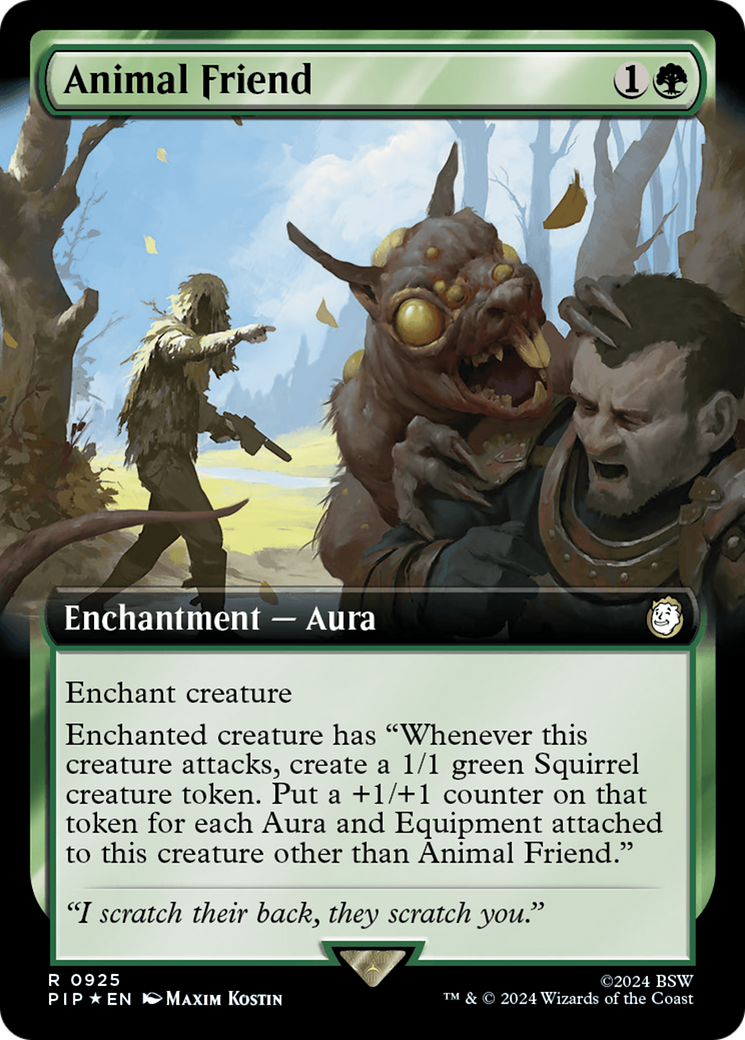 Animal Friend (Extended Art) (Surge Foil) (925) [Universes Beyond: Fallout]