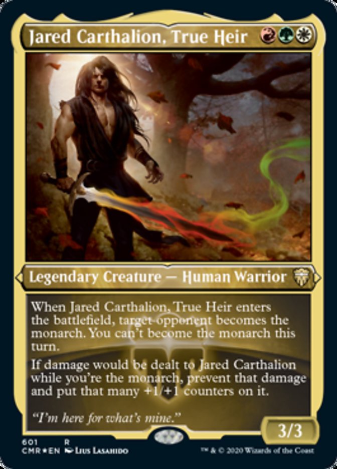 Jared Carthalion, True Heir (Foil Etched) (601) [Commander Legends]