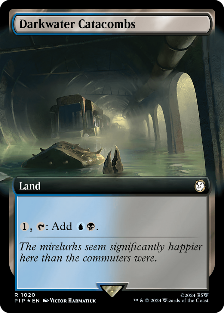 Darkwater Catacombs (Extended Art) (Surge Foil) (1020) [Universes Beyond: Fallout]