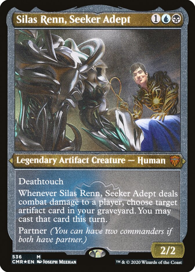Silas Renn, Seeker Adept (Foil Etched) (536) [Commander Legends]