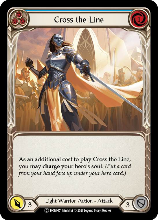 Cross the Line (Blue) (MON047) [Monarch]