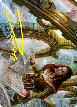 Cartographer's Survey Art Card (Gold-Stamped Signature) (51) [Art Series: Innistrad: Crimson Vow]