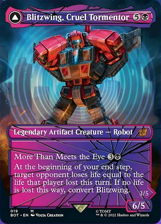Blitzwing, Cruel Tormentor (Shattered Glass) (19) [Universes Beyond: Transformers]