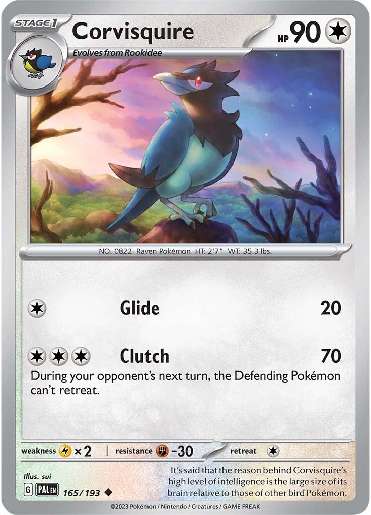 Corvisquire (165/193) [SV02: Paldea Evolved]