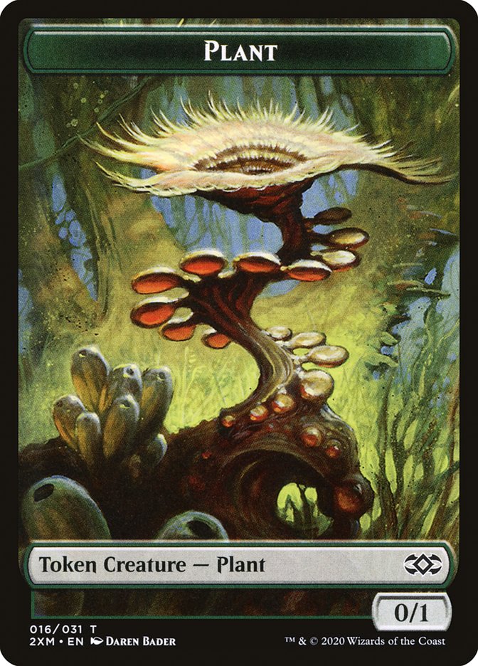 Clue // Plant Double-Sided Token (22 // 16) [Double Masters]