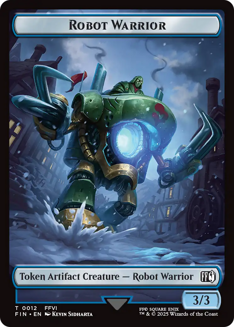 Robot Warrior // Copy (0001) Double-Sided Token (12 // 1) [FINAL FANTASY]
