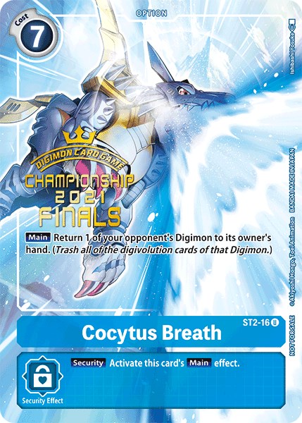 Cocytus Breath (2021 Championship Finals Tamer's Evolution Pack) (ST2-16 U) [Starter Deck 02: Cocytus Blue]