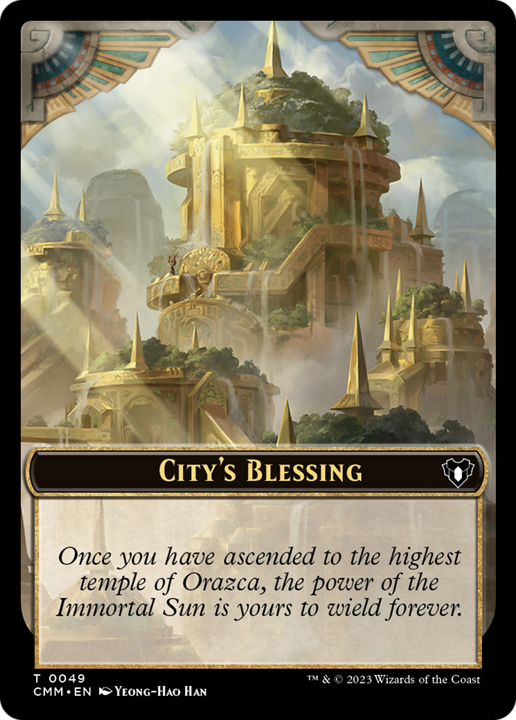 City's Blessing // Construct (0075) Double-Sided Token (49 // 75) [Commander Masters]