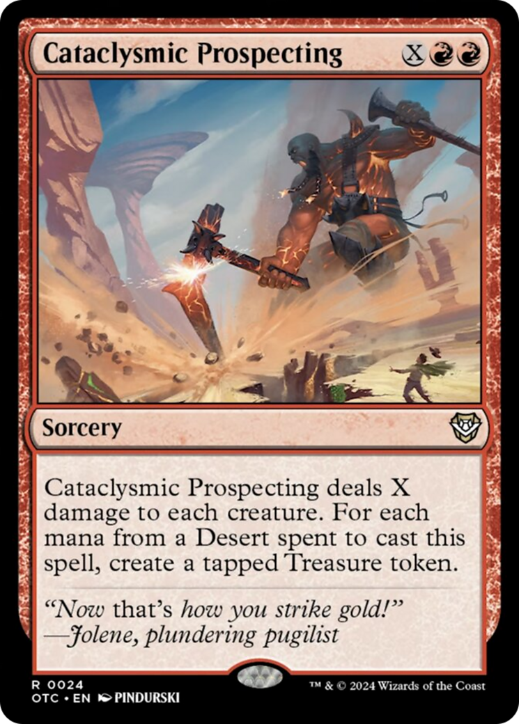Cataclysmic Prospecting (24) [Commander: Outlaws of Thunder Junction]
