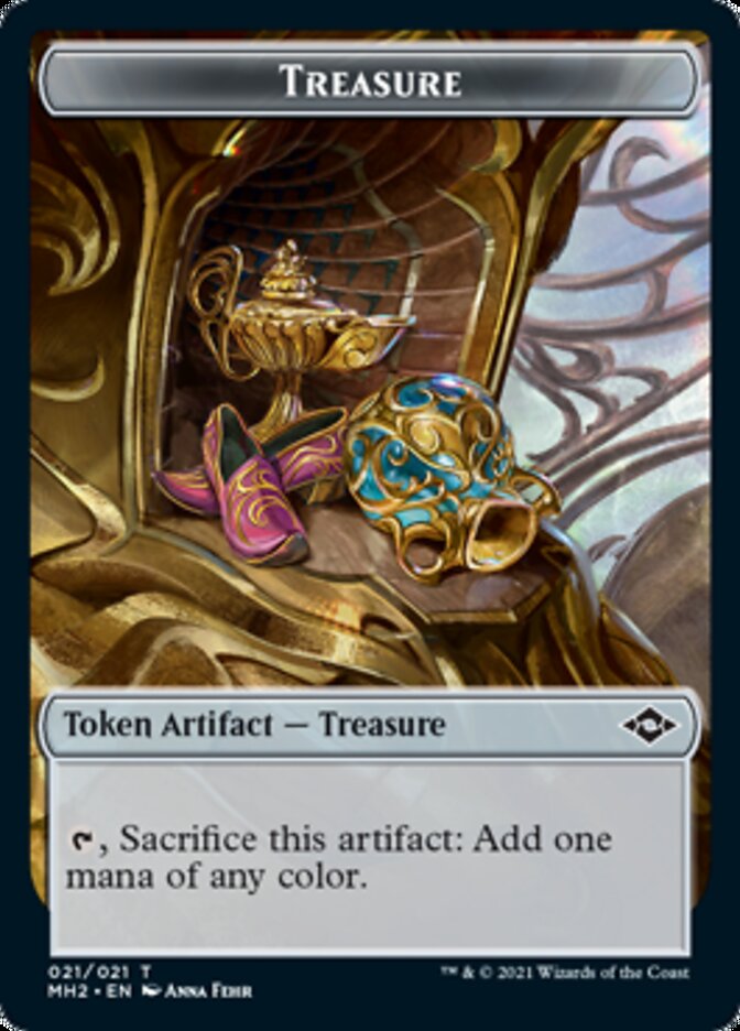 Treasure (021) // Crab Double-Sided Token (21 // 2) [Modern Horizons 2]