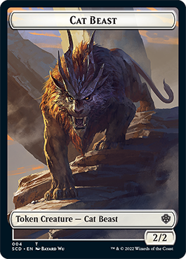Insect // Cat Beast Double-Sided Token (22 // 4) [Starter Commander Decks]