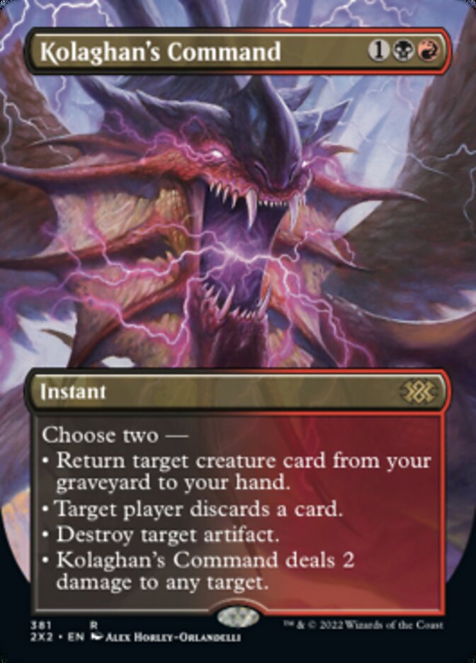 Kolaghan's Command (Borderless) (381) [Double Masters 2022]