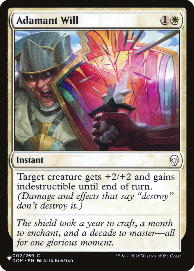 Adamant Will (002/269) [The List Reprints]