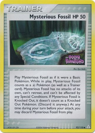 Mysterious Fossil (92/110) [EX Holon Phantoms]