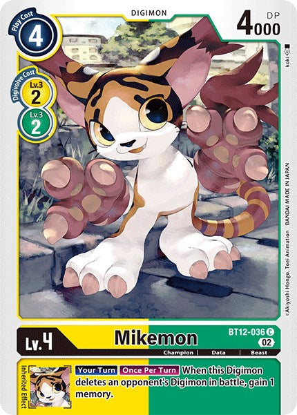 Mikemon (BT12-036 C) [Across Time]
