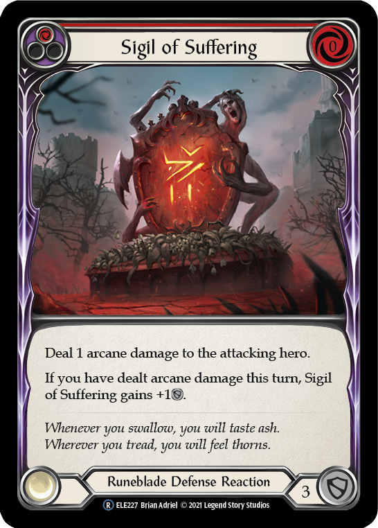 Sigil of Suffering (Red) (ELE227) [Tales of Aria]