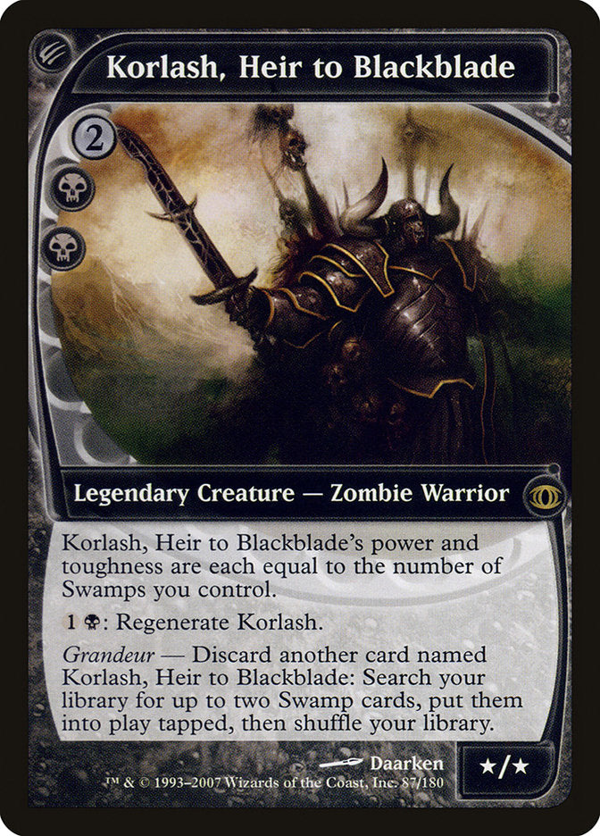 Korlash, Heir to Blackblade (87) [Future Sight]