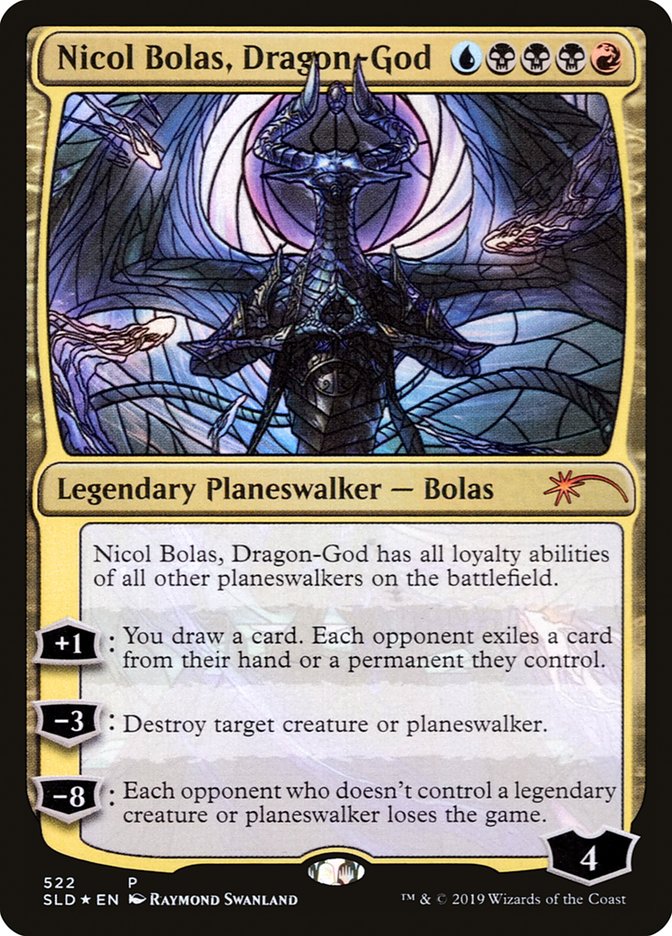Nicol Bolas, Dragon-God (Stained Glass) (522) [Secret Lair Drop Series]