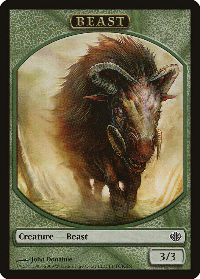 Beast Token (3/3) (T1) [Duel Decks: Garruk vs. Liliana]