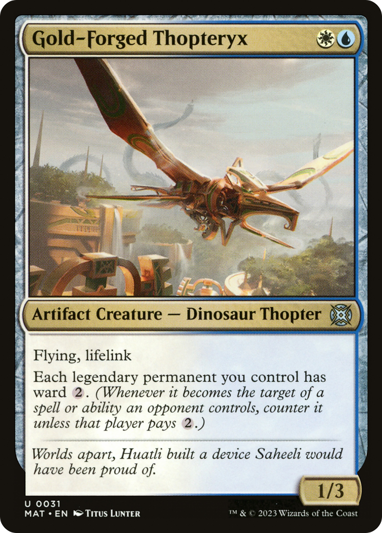 Gold-Forged Thopteryx (31) [March of the Machine: The Aftermath]