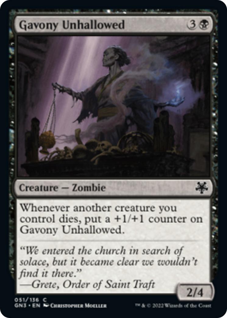 Gavony Unhallowed (51) [Magic Game Night: Free-For-All]