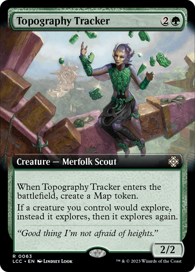 Topography Tracker (Extended Art) (63) [Commander: The Lost Caverns of Ixalan]