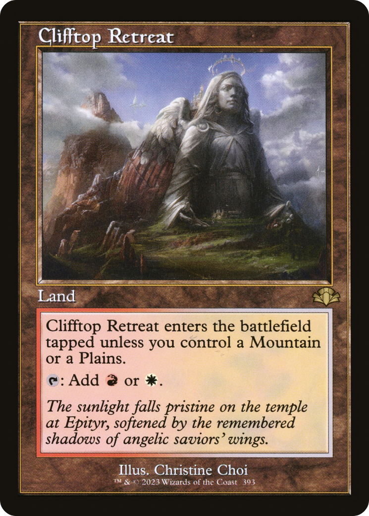 Clifftop Retreat (Retro Frame) (393) [Dominaria Remastered]