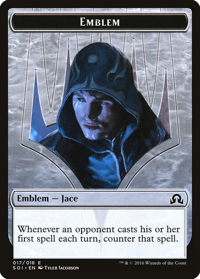 Emblem - Jace, Unraveler of Secrets (17) [Shadows over Innistrad]