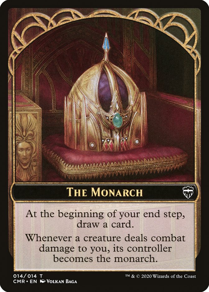 Elf Warrior // The Monarch Double-Sided Token (8 // 14) [Commander Legends]