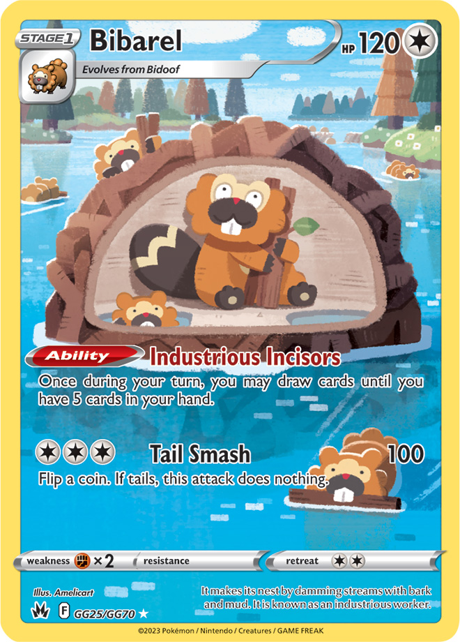 Bibarel (GG25/GG70) [SWSH: Crown Zenith: Galarian Gallery]