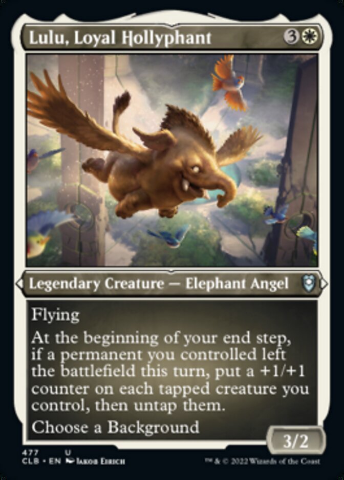 Lulu, Loyal Hollyphant (Foil Etched) (477) [Commander Legends: Battle for Baldur's Gate]