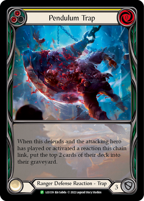 Pendulum Trap (Yellow) [LGS139] (Promo)  Rainbow Foil